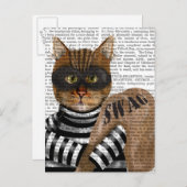 Cat Burglar Briefkaart (Voorkant / Achterkant)
