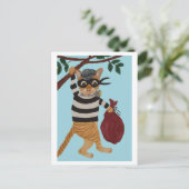 Cat Burglar Briefkaart (Staand voorkant)