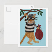 Cat Burglar Briefkaart (Voorkant / Achterkant)