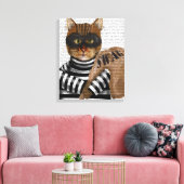 Cat Burglar Canvas Afdruk (Insitu (Woonkamer))