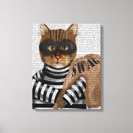 Cat Burglar Canvas Afdruk (Voorkant)
