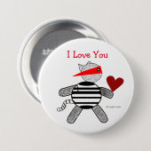 Cat Burglar Valentijn Button (Voorkant /achterkant)