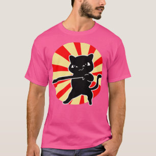 Cat Bushido Ronin Japans Samurai (2) T-shirt
