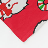 Cat Butt Christmas Fleece Deken (Hoek)