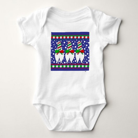 Cat Butt Christmas Groen Romper (Voorkant)