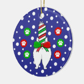 Cat Butt Christmas Keramisch Ornament (Links)