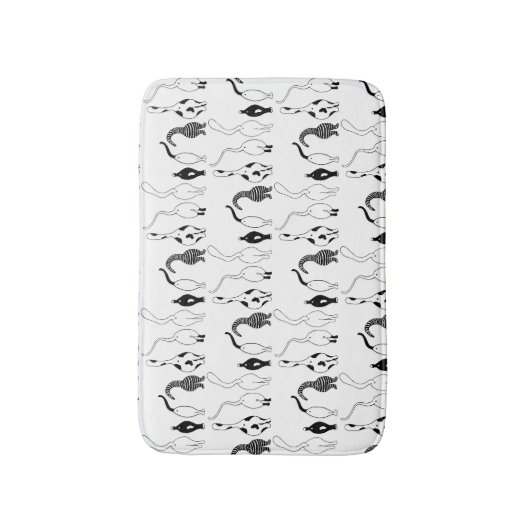 Cat Butts Pattern Badmat (Voorkant Verticaal)