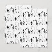 Cat Butts Pattern Bedankkaart (Voorkant / Achterkant)