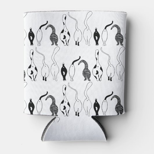 Cat Butts Pattern Blikjeskoeler (Voorkant)