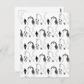 Cat Butts Pattern Briefkaart (Voorkant / Achterkant)