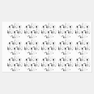 Cat Butts Pattern Labels