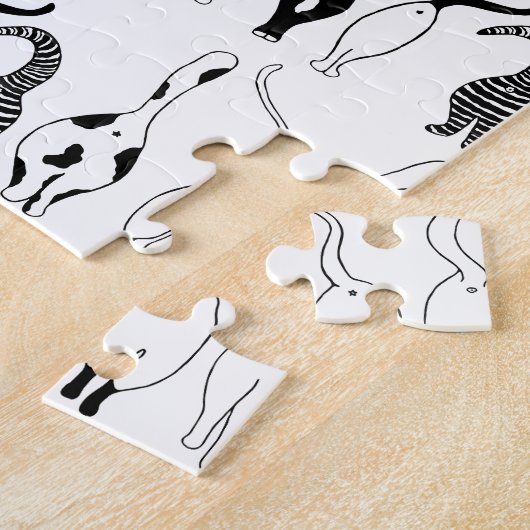 Cat Butts Pattern Legpuzzel (Zijkant)