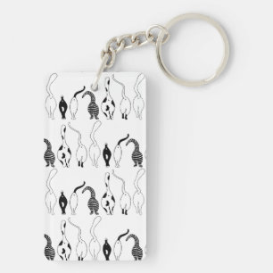 Cat Butts Pattern Sleutelhanger