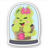 Cat Cactus Sticker (Voorkant)