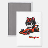 Cat car racing magneet (Voorkant / Achterkant)
