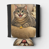 Cat caricature blikjeskoeler (Achterkant)