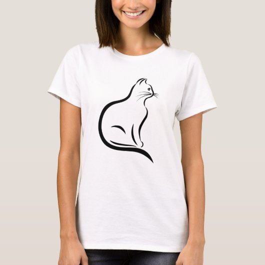 Cat Caricature T-shirt (Voorkant)