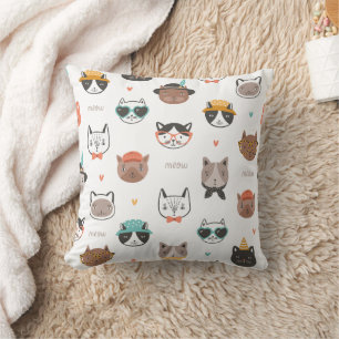 Cat Cartoon Pattern Kussen