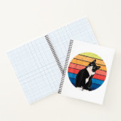 Cat Cat Cat Cat Retro-kleuren voor Dierenvrienden Notitieboek (Binnen)
