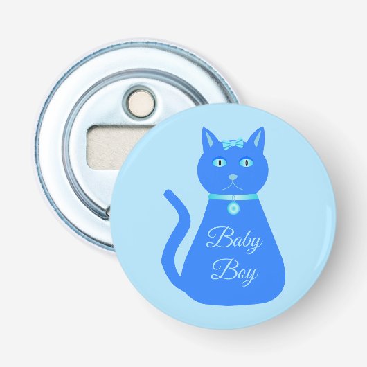 Cat Cat Cat Custom Gender onthulling Button Flesopener (Voorkant)