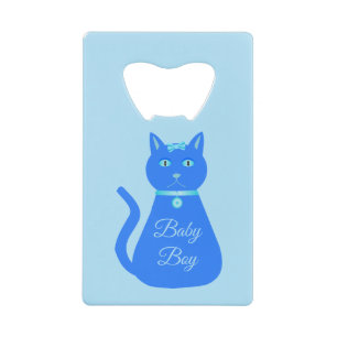 Cat Cat Cat Custom Gender onthulling Kredietkaart Flessenopener
