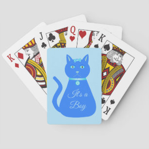 Cat Cat Cat Custom Gender onthulling Pokerkaarten