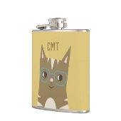 Cat Cat Cat Cute Hipster | Monogram Heupfles (Links)