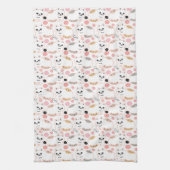 Cat Cat Cat Cute Pattern Theedoek (Verticaal)