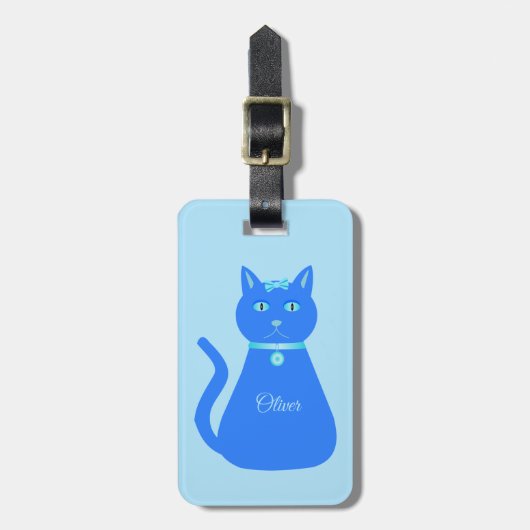 Cat Cat Custom Bagagelabel (Voorkant verticaal)