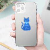 Cat Cat Custom Sticker (Telefoon)