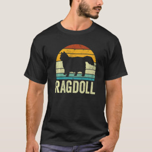 Cat Cat Ma Kitten Dad Fur Parent Retro Ragdoll T-shirt