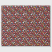 Cat Cat Pattern Cadeaupapier (Vlak)