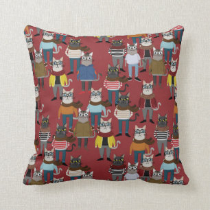 Cat Cat Pattern Kussen