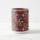 Cat Cat Pattern Mok (Midden)