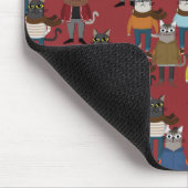 Cat Cat Pattern Muismat (Hoek)
