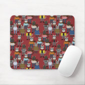 Cat Cat Pattern Muismat (Met muis)