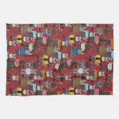 Cat Cat Pattern Theedoek (Horizontaal)
