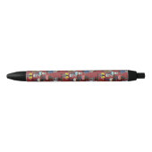 Cat Cat Pattern Zwarte Inkt Pen (Voorkant)