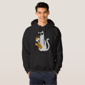 Cat  Cat Saxophone Tee  Cat Sax Hoodie (Voorkant volledig)
