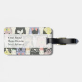 Cat Cats Cats Cute Pattern Bagagelabel (Achterkant horizontaal)