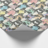 Cat Cats Cats Cute Pattern Cadeaupapier (Hoek)