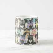 Cat Cats Cats Cute Pattern Koffiemok (Center)