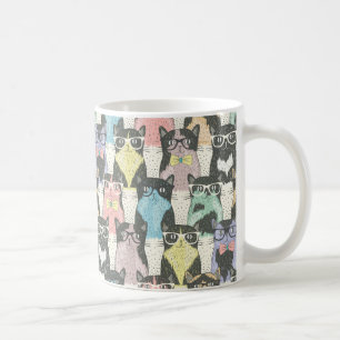 Cat Cats Cats Cute Pattern Koffiemok