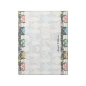 Cat Cats Cats Cute Pattern Notitieblok (Gedraaid)