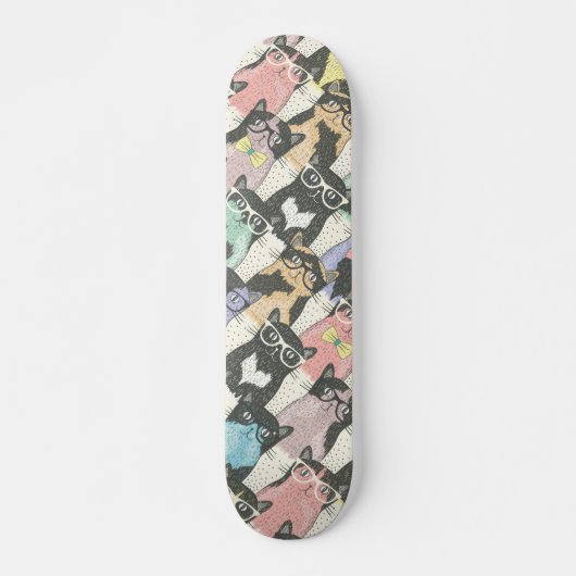 Cat Cats Cats Cute Pattern Skateboard (Voorkant)