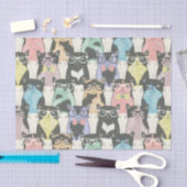 Cat Cats Cats Cute Pattern Tissuepapier (Craft)