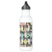 Cat Cats Cats Cute Pattern Waterfles (Links)