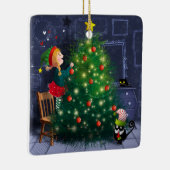 Cat Chaos Christmas Keramisch Ornament (Rechts)