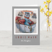 Cat Chauffeur Kaart (Gele Bloem)