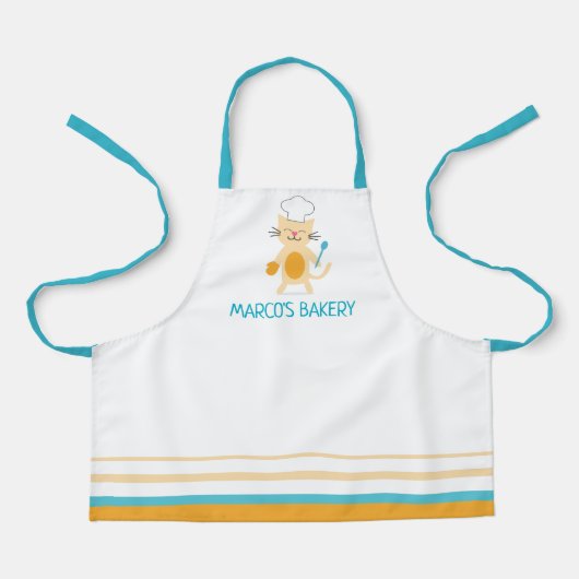 Cat Chef Apron for Kids Schort (Voorkant)